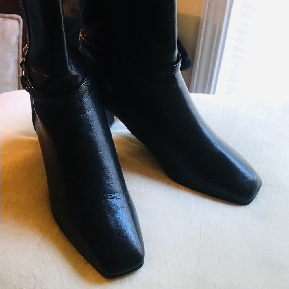 Liz Claiborne Black Cecil Ankle Harness Boots